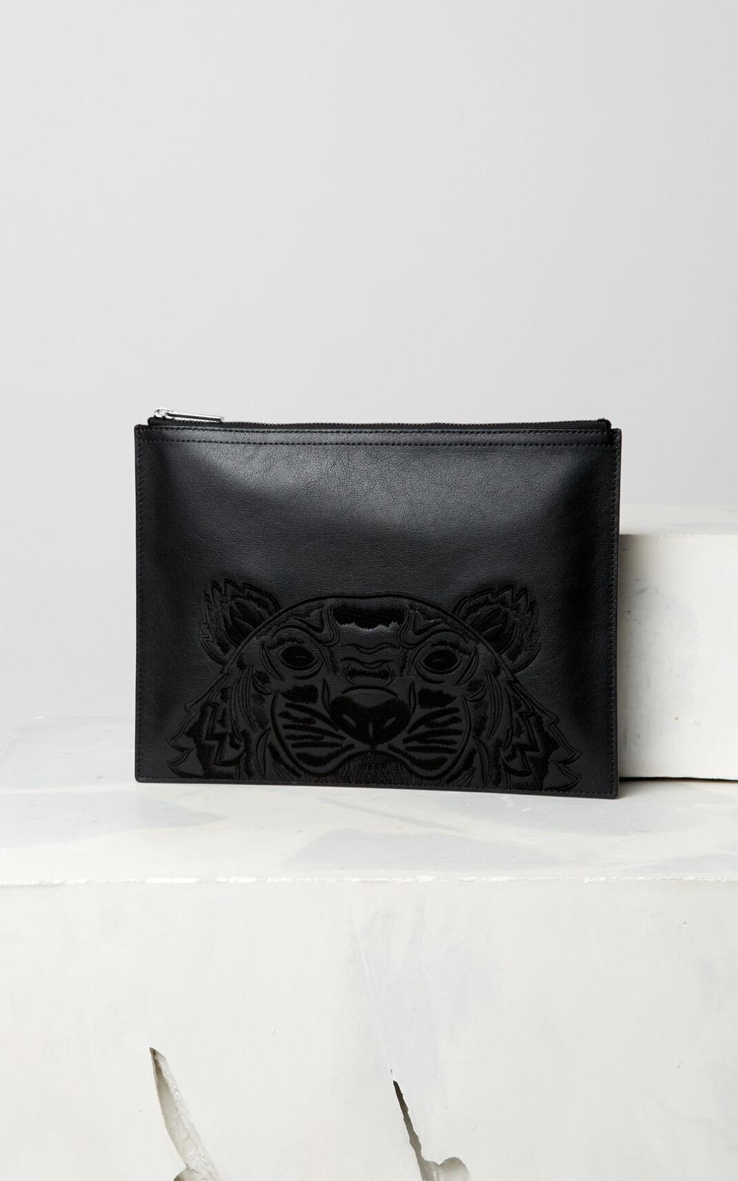 Kenzo Tiger Kožne Clutch Torbe Muške - Crne - Hrvatska SWLHCD739